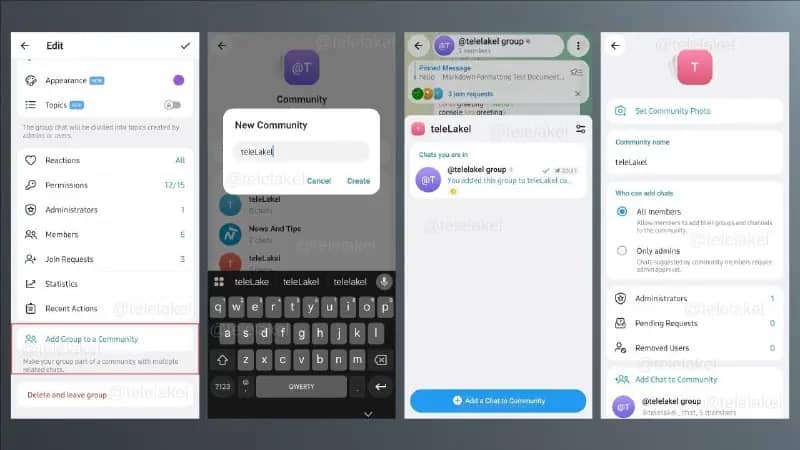 Telegram запустил ИИ-редактор и объединение чатов в сообщества