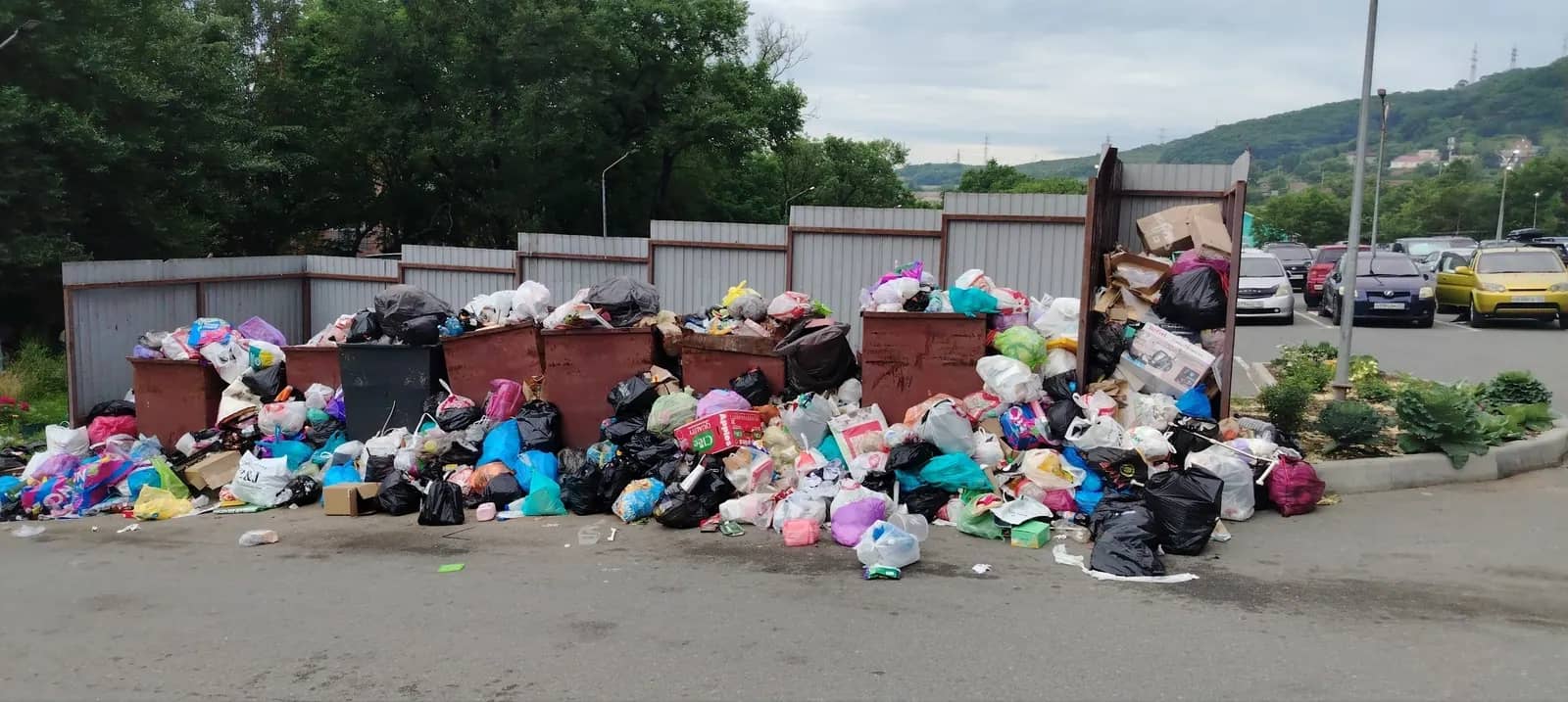 Жители домов на улице Добролюбова жалуются на горы мусора
