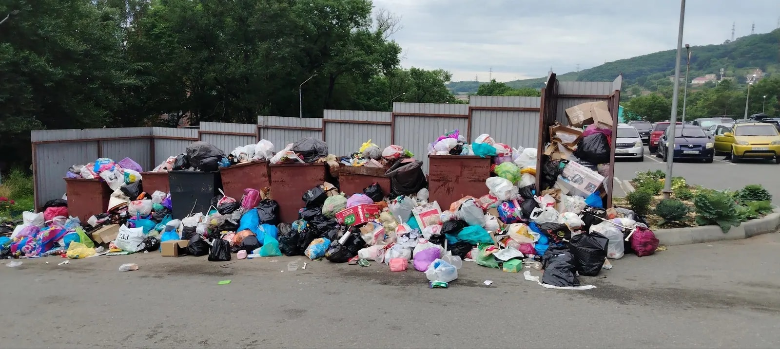 Жители домов на улице Добролюбова жалуются на горы мусора